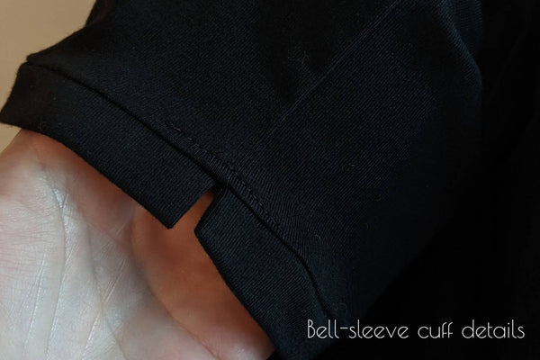 BLACK ORGANIC COTTON SKIVVY 200gsm