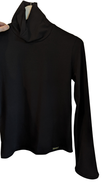 BLACK ORGANIC COTTON SKIVVY 200gsm