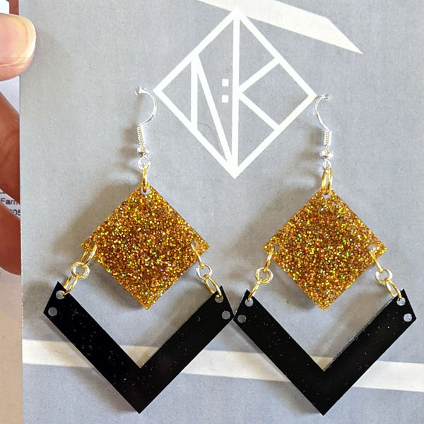 SLICE OF GOLD EARRINGS