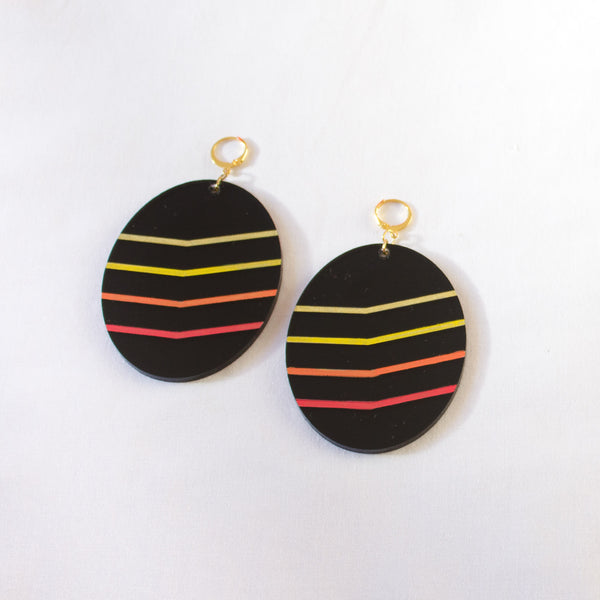 ELLIPTICAL SHADOW EARRINGS