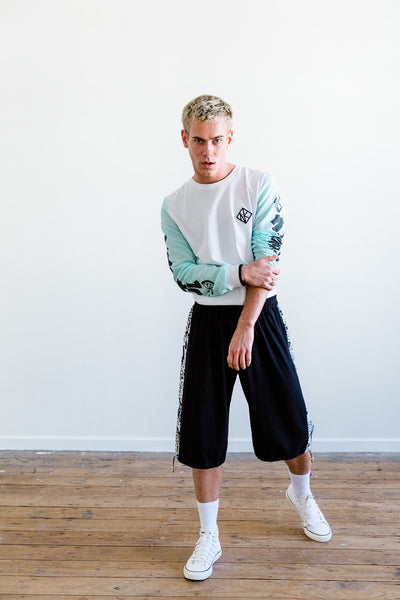 FRESH BOSS L/S T - GENKSTASY HAND PRINTED LONG SLEEVE T