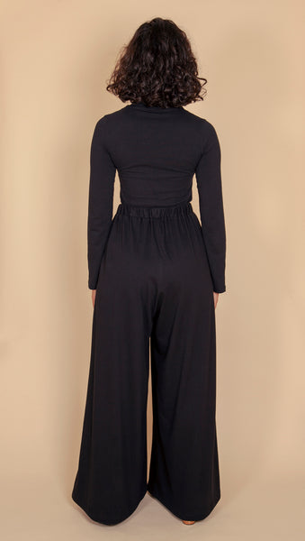 BLACK ORGANIC COTTON SKIVVY 200gsm