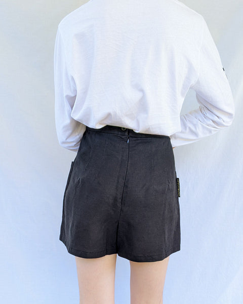 JEN SHORTS BLACK HEMP