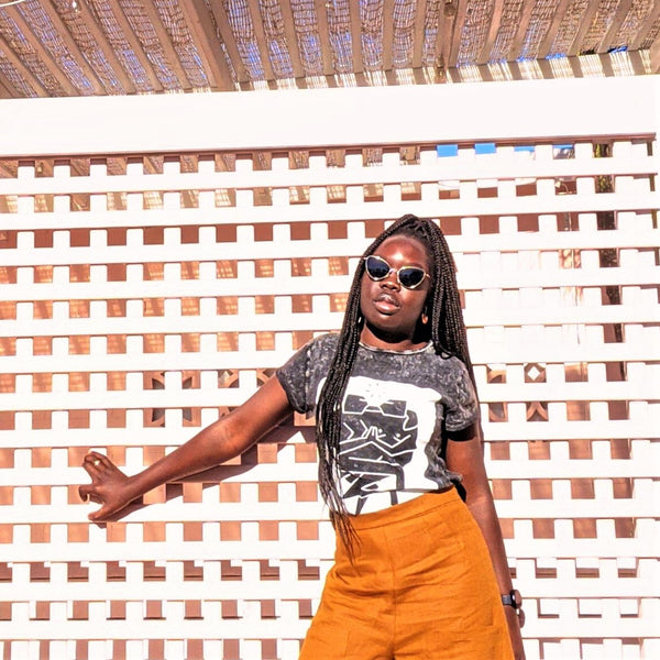 'TWO SPIRITS' STONE WASH TEE