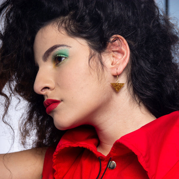 SLICE OF GOLD EARRINGS