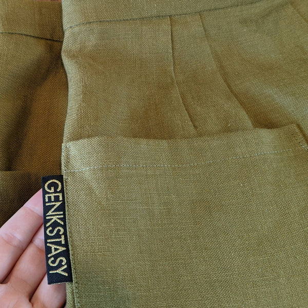 JEN PANT LINEN - Mid Weight - EUCALYPT