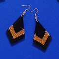PYRAMIDE GOLD DIAMOND EARRINGS