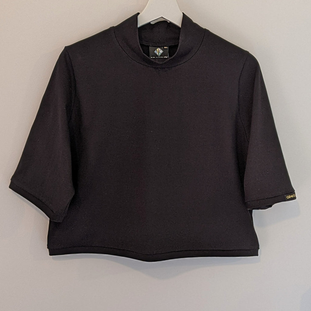 ORGANIC COTTON SKIVVY - CROPPED SKIVVY with 1/2 SLEEVE