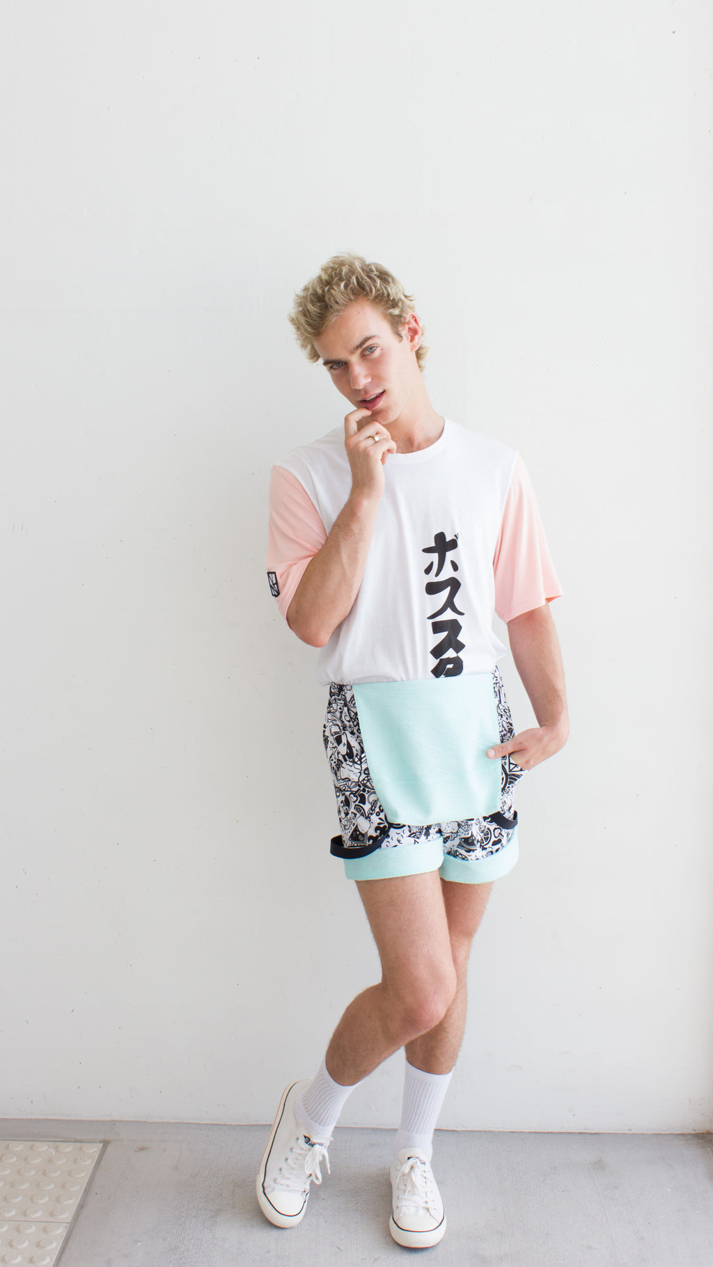 MAMAII GNK x BUTTONS PRINT OVERALLS