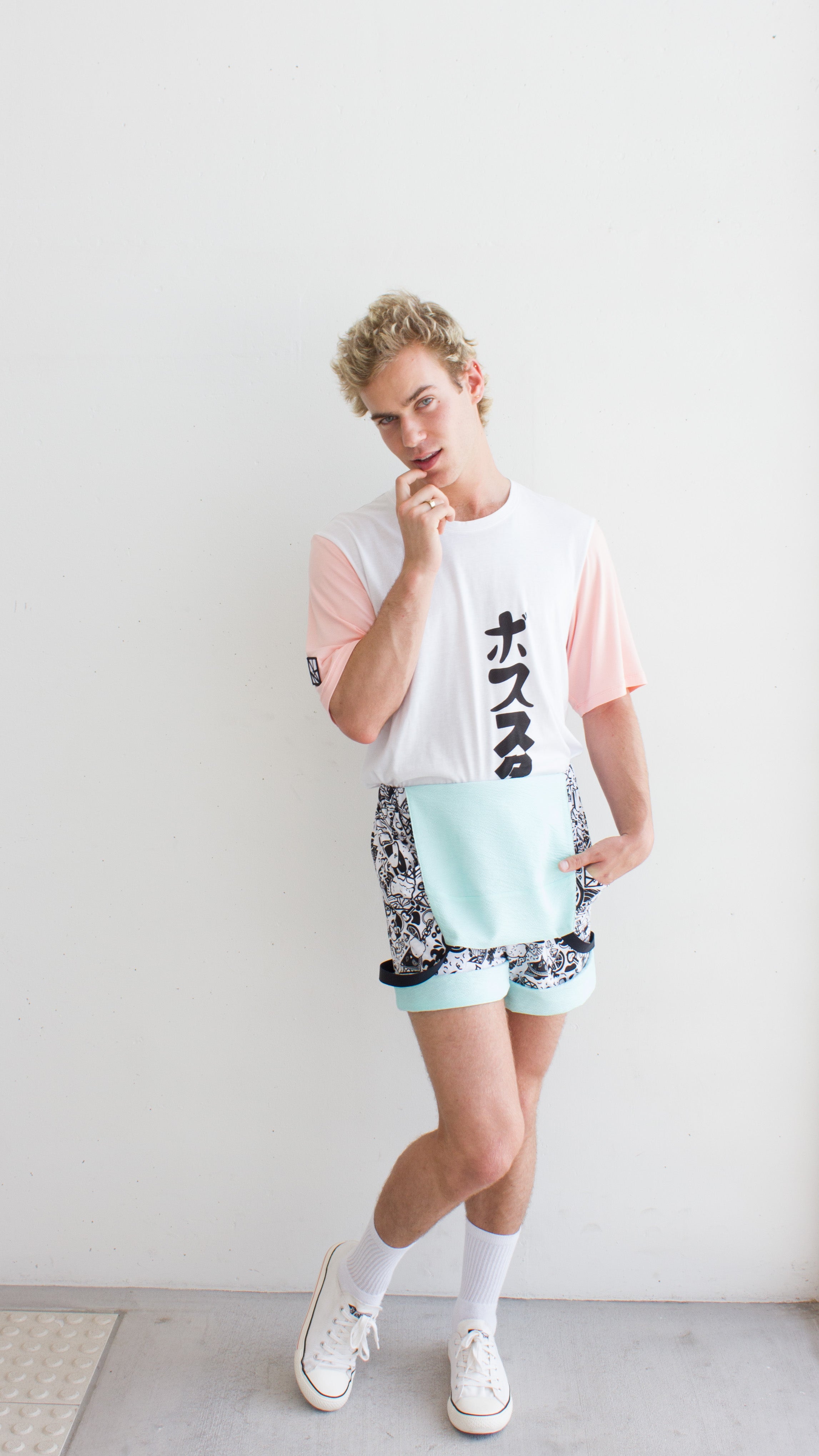 MAMAII GNK x BUTTONS PRINT OVERALLS