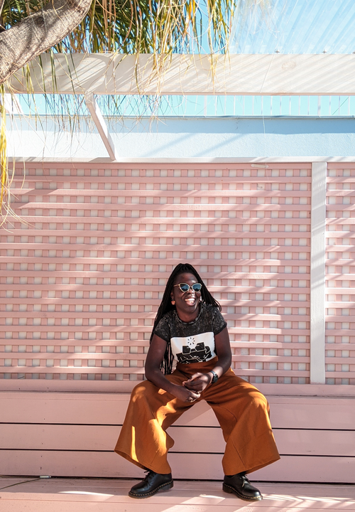 'TWO SPIRITS' STONE WASH TEE