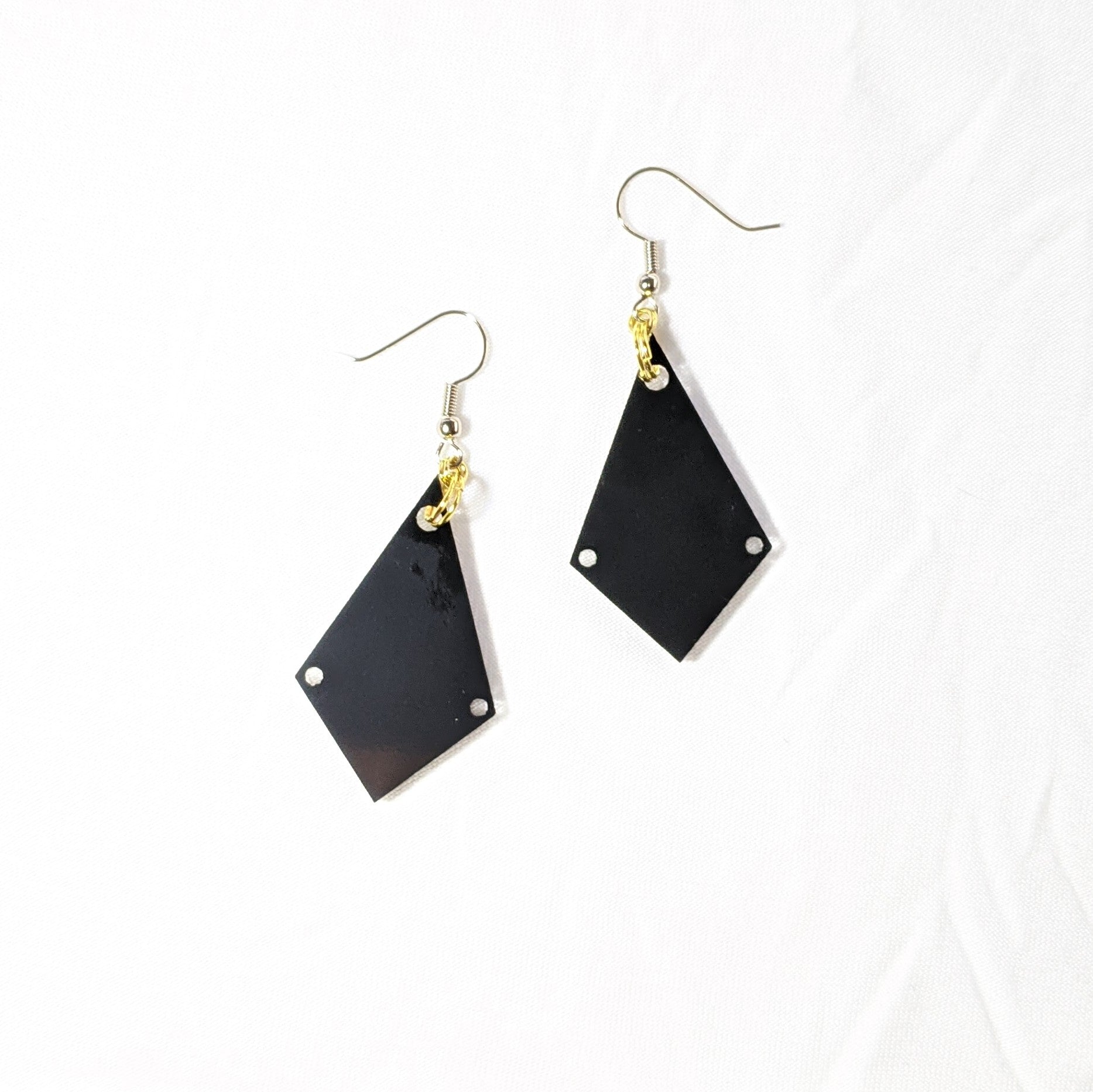 BLACK AND GOLD EARRINGS