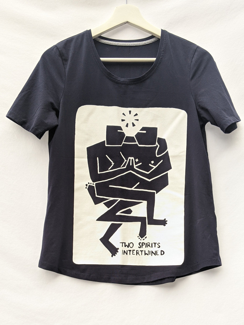 'TWO SPIRITS' STONE WASH TEE