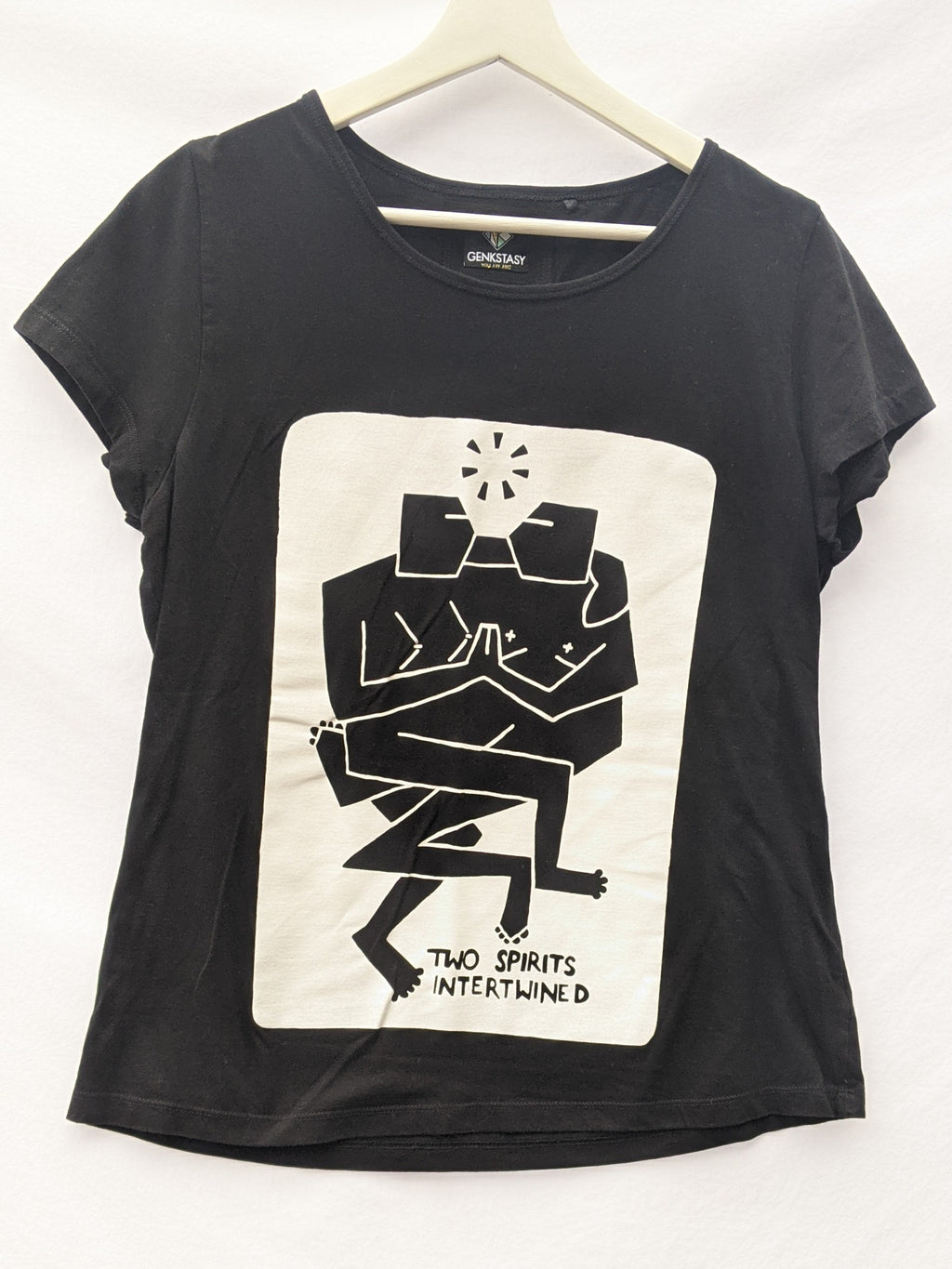 'TWO SPIRITS' STONE WASH TEE