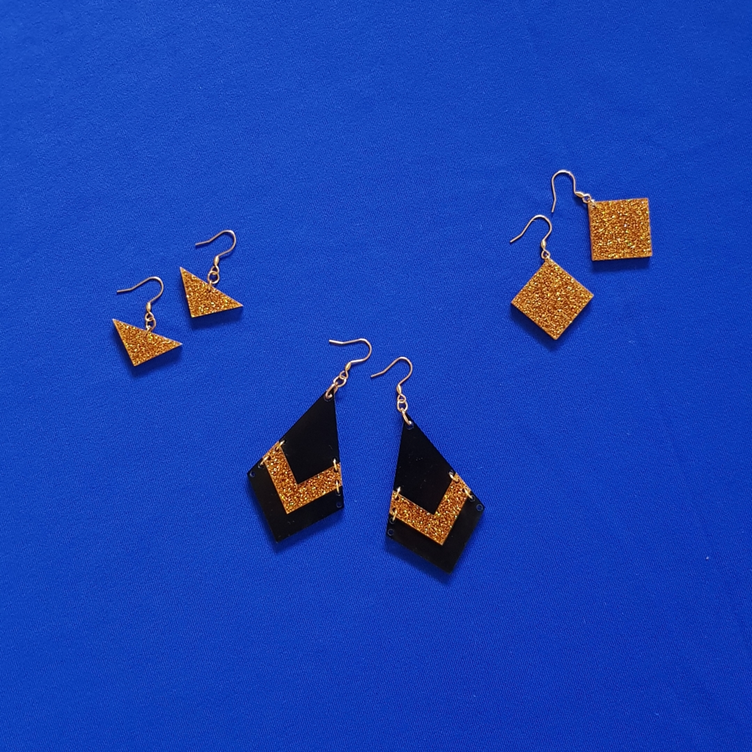 SLICE OF GOLD EARRINGS